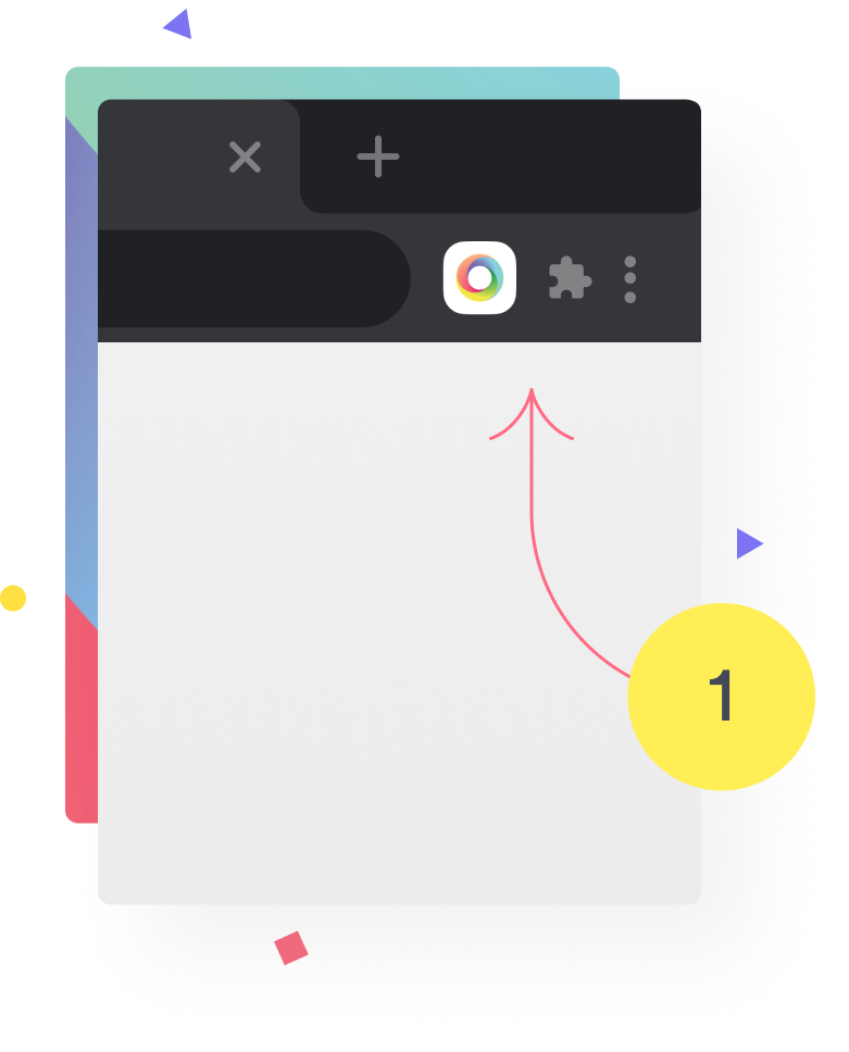 Browser extension installed icon