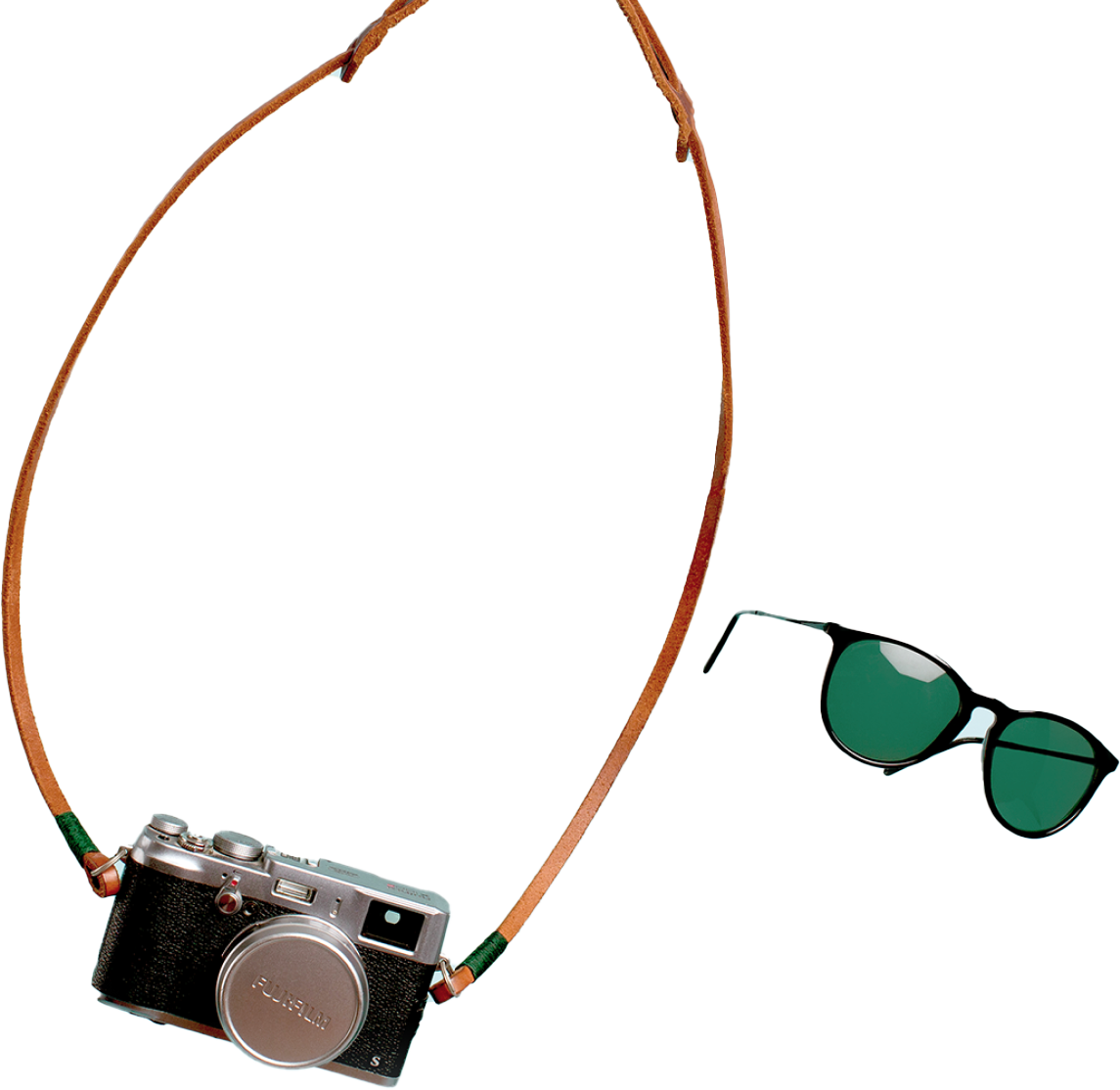 Camera and sunglasses