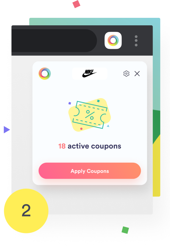 Browser extension coupons