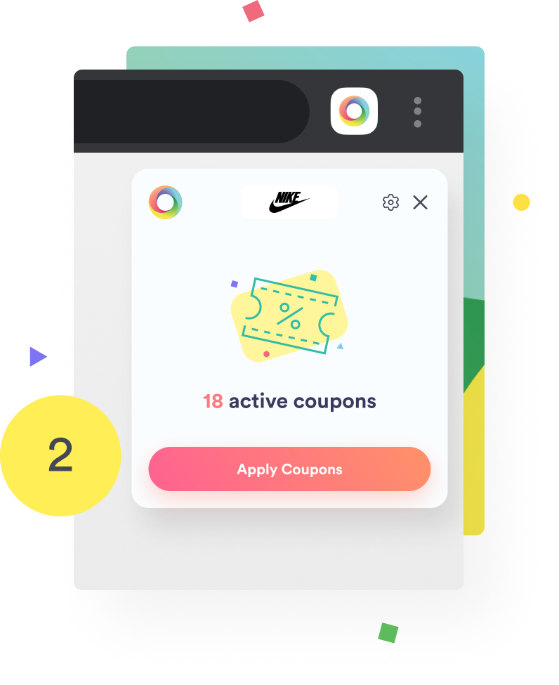 Browser extension coupons